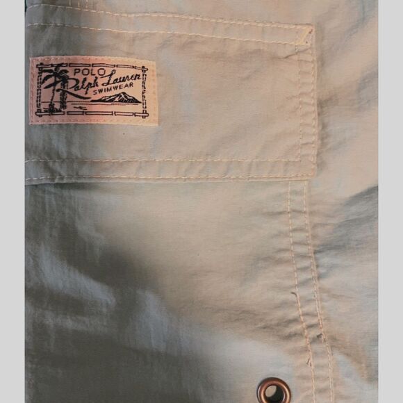 Polo Ralph Lauren Swim Trunks M Men’s Turquoise Blue Cargo Tropicalcore Beach - Picture 4 of 7